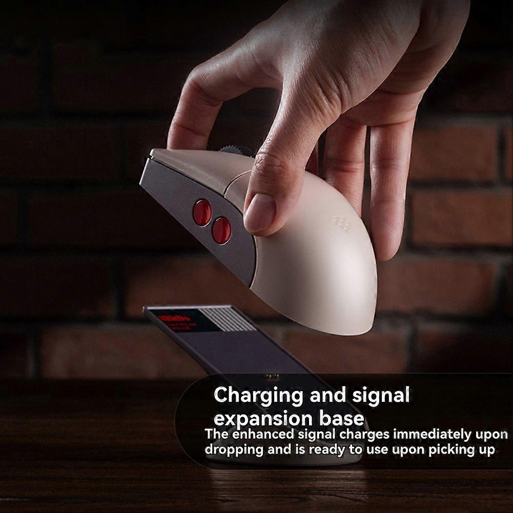 8BitDo Retro R8 Mouse with PAW 3395 Optical Sensor DPI 26K Wireless 4K Polling Mouse with Charging Dock Programmable