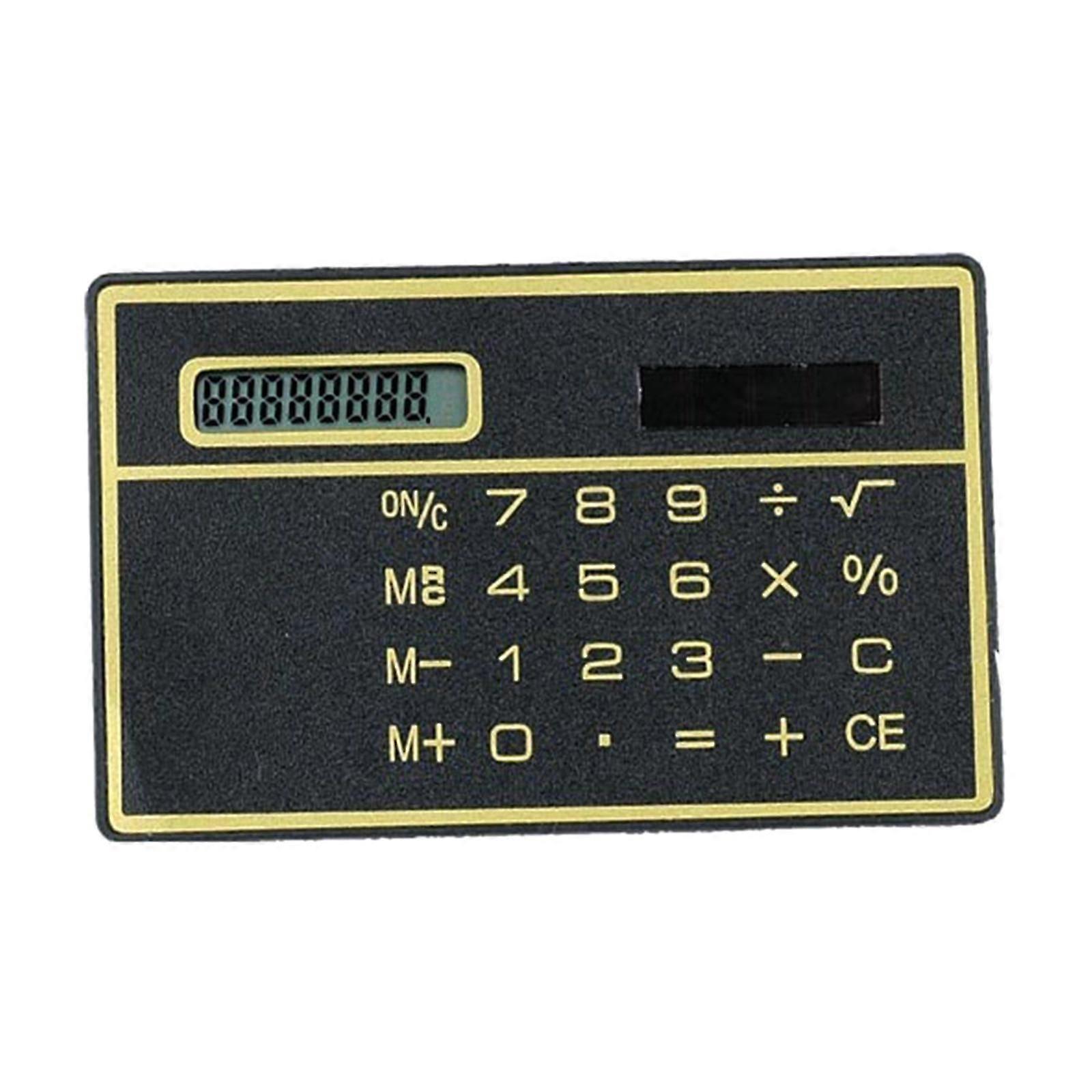 Solar-Powered 8-Digit Basic Calculator with Clear Display & Sensitive Buttons
