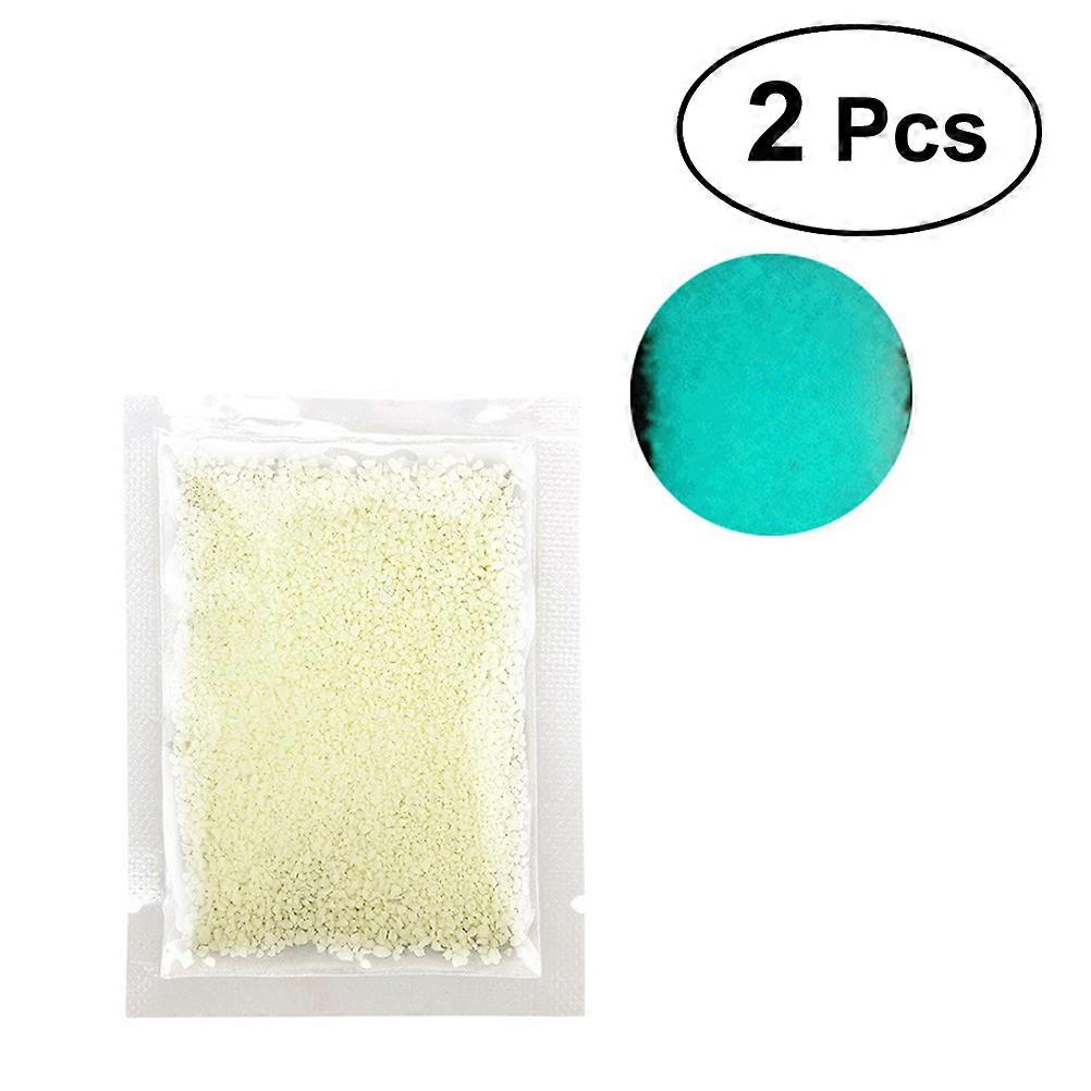 Bright Powder Luminous Night Glow Sand for DIY Use 2Pack Fluorescent
