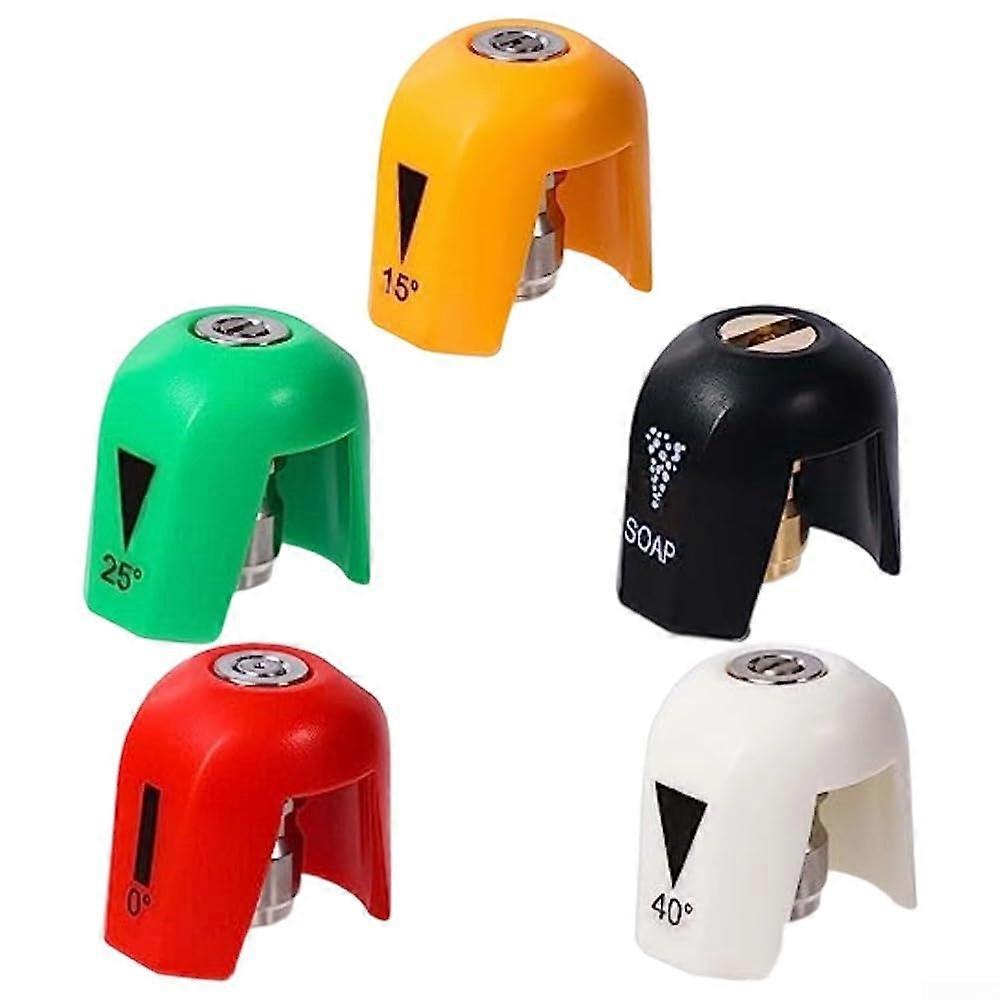 Pressure Washer Nozzle Set for SPX 3000, 5 Pack Stainless Steel Tips with Multiple Spray Angles