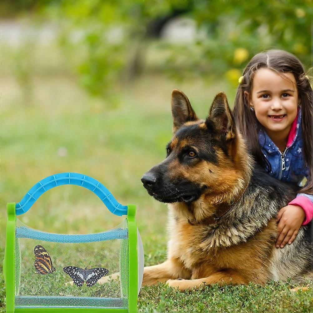 Assorted Color Plastic Cage for Observation 2Pcs Insect Portable Box