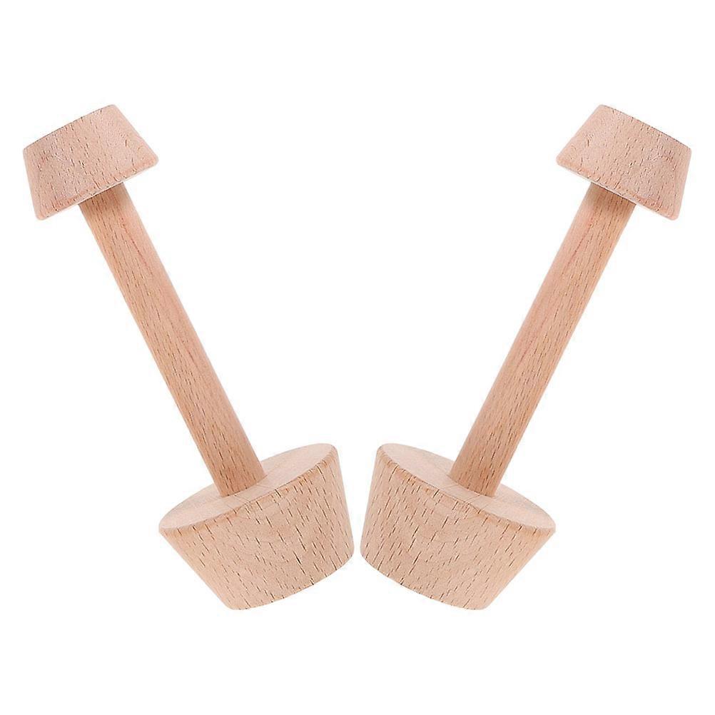 Wooden Double Head Egg Tart Mold for Baking Use 2Pcs Kitchen Tool