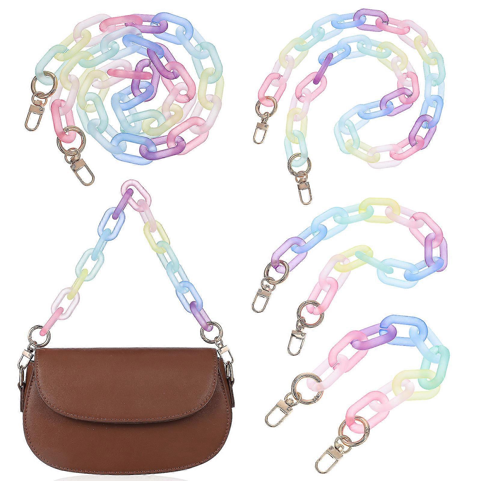 Purse Chain Strap Bag Chain for Wallet Use 12Pcs Resin Multi-Length Chains