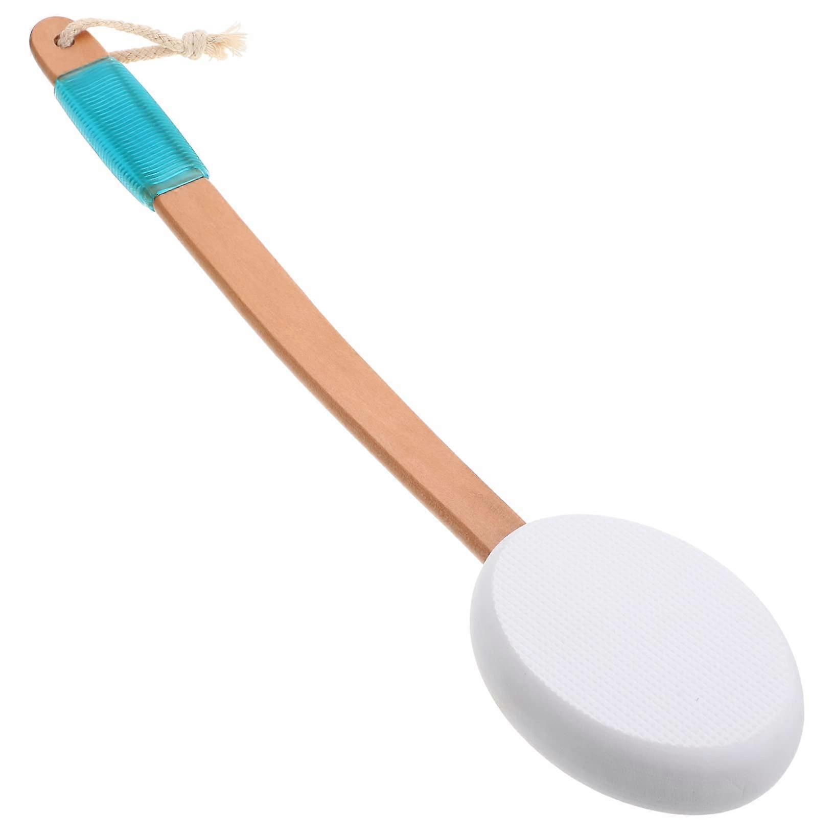 Back Lotion Applicator with Long Handle for Sunscreen and Self Tanner, Gentle Exfoliating Shower Brush