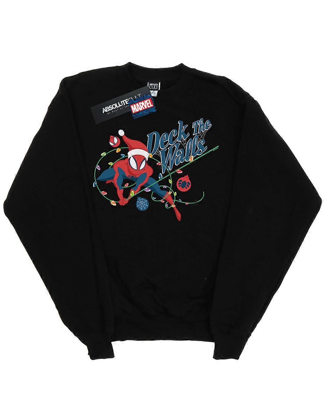 Marvel Boys Spider-Man Deck The Walls Sweatshirt