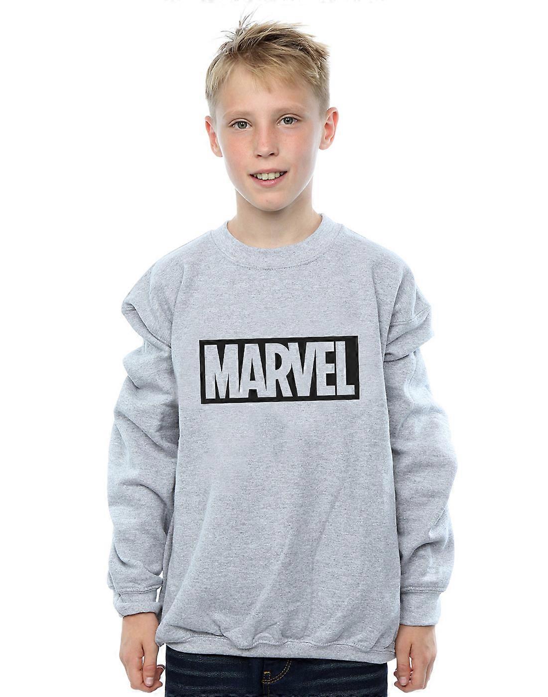 Marvel Boys Logo Outline Sweatshirt