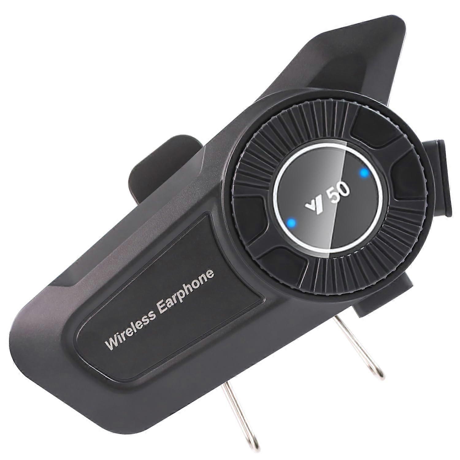 Bluetooth Motorcycle Helmet Headset with Noise Cancellation, IPX6 Waterproof, Long Battery Life