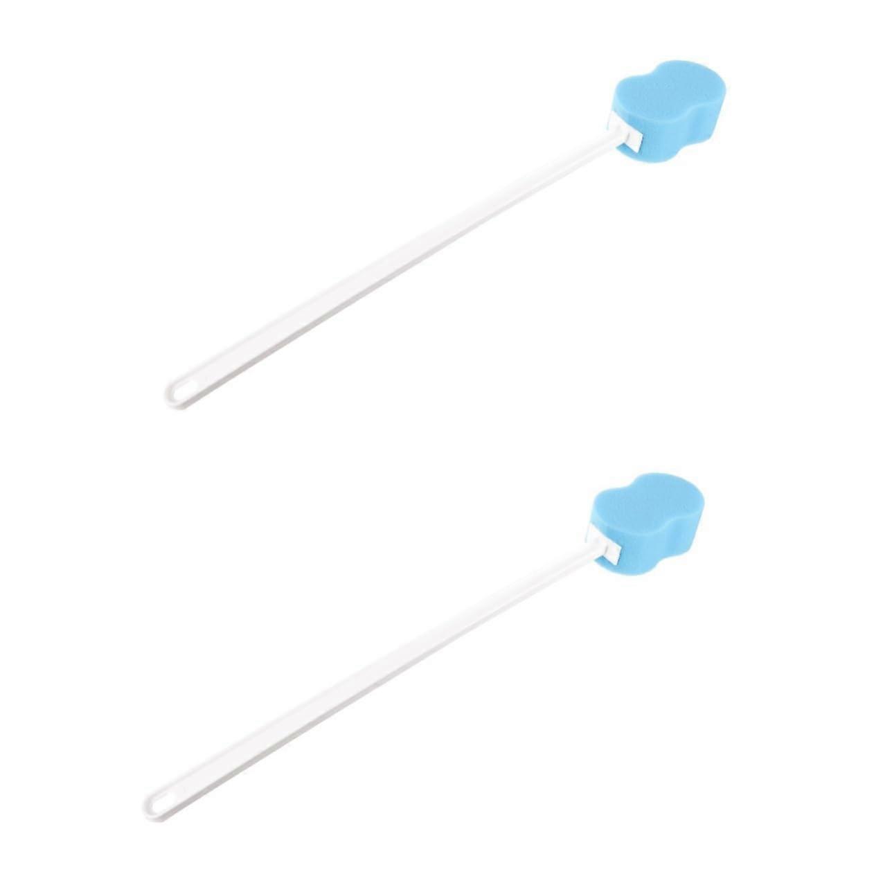 Back Scrubber with Long Handle, Soft Bristles for Gentle Exfoliation, Ergonomic Grip, 2 Pack