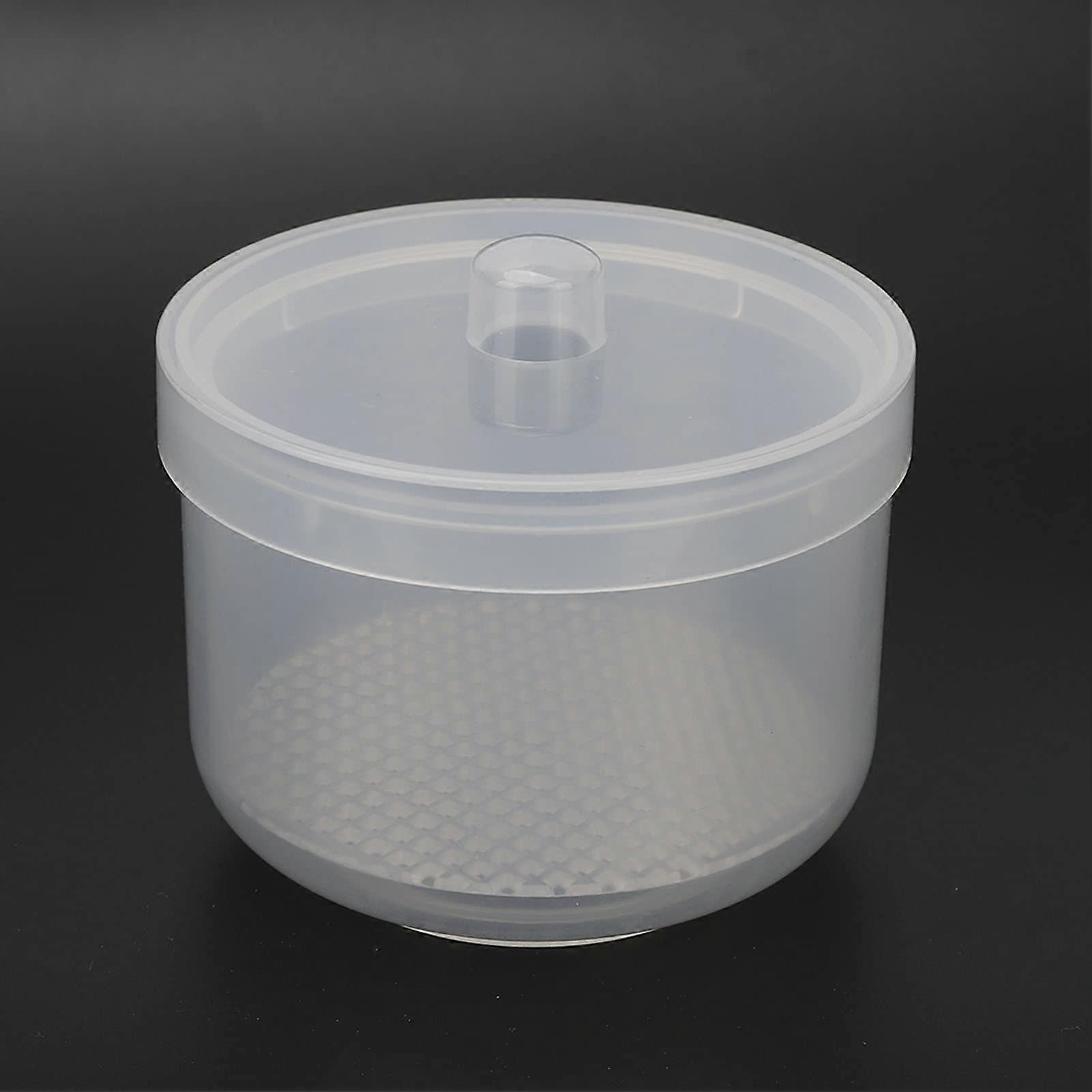 Nail Tool Cleaning Box with Removable Strainer for Nail Drill Bits and Makeup Brushes