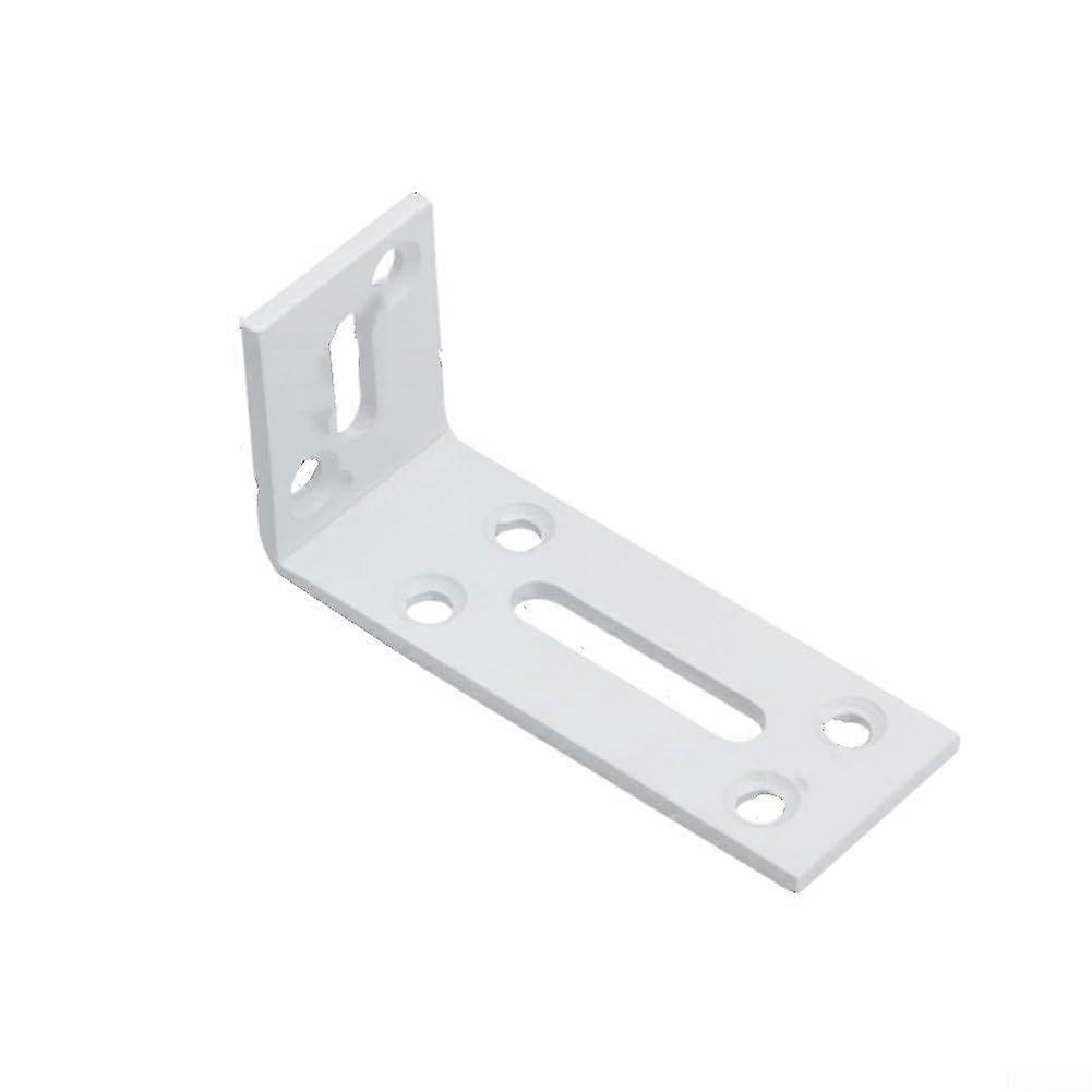 Stainless Steel Angle Brackets 40x80mm with Adjustable Locking Screw for Heavy Load Support, 6 Pack