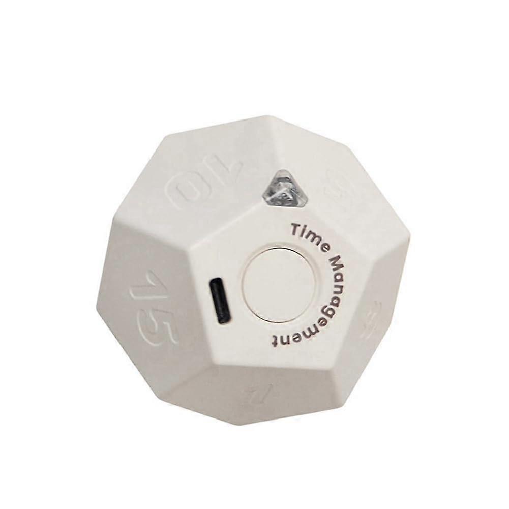 Digital Exercise Timer with 11 Preset Countdown Settings, Sound and Vibration for Cooking, Study, Workout (White)