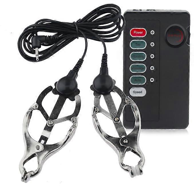 Electro Breast Clamps with MultiMode Intensity Control for Couples Foreplay and Sensation Enhancement