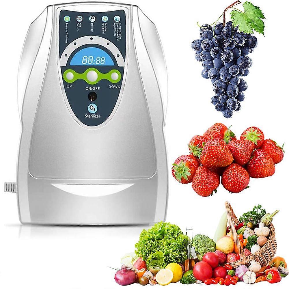 Fruit and Vegetable Washer with Adjustable Timer, Large Capacity Ozone Generator Cleaner for Home Use