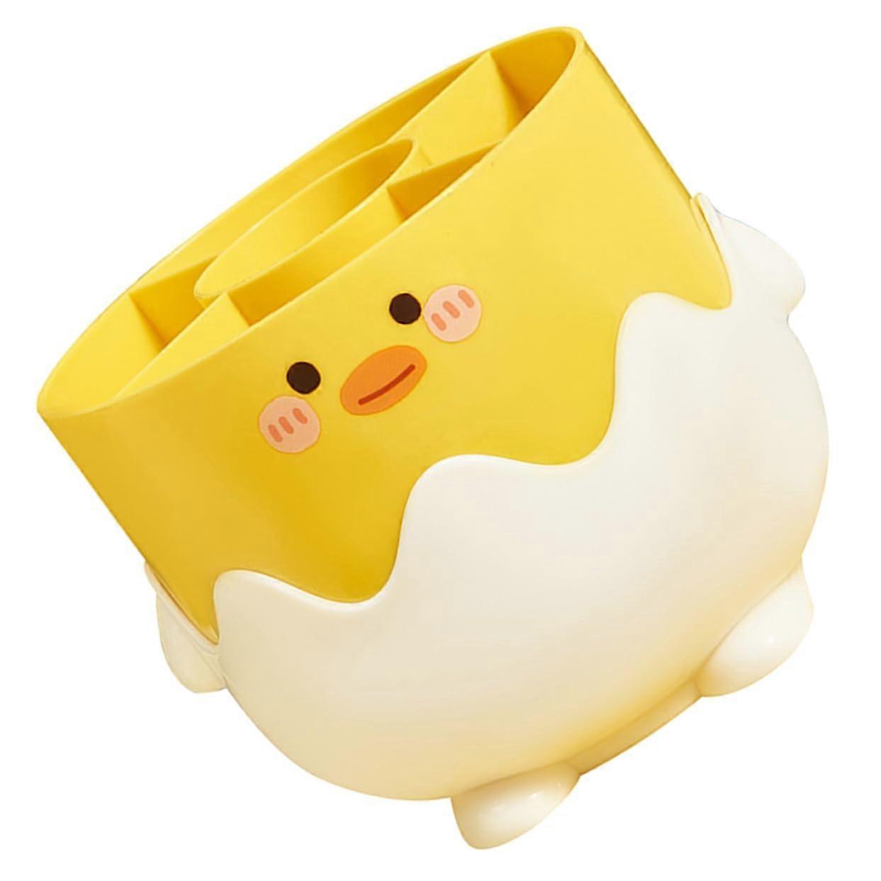 Makeup Brush Holder with MultiCompartment Design, Versatile Desk Organizer for Stationery and Makeup