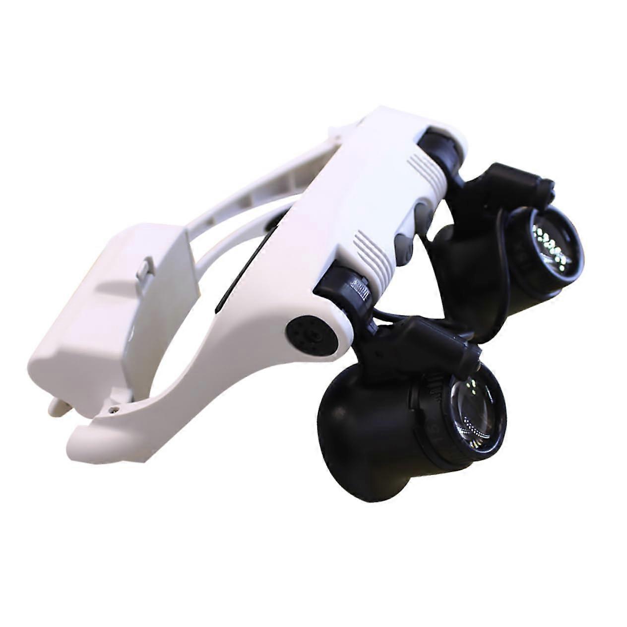 Head Mounted Magnifying Glasses with LED Light for Jewelry  and Electronics
