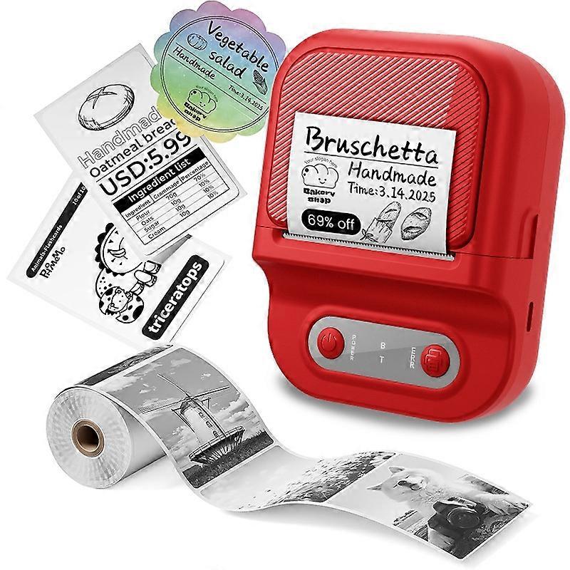 P2 Portable Handheld Thermal Label Printer for Product, Address, Barcodes Type-C 203DPI Label Maker