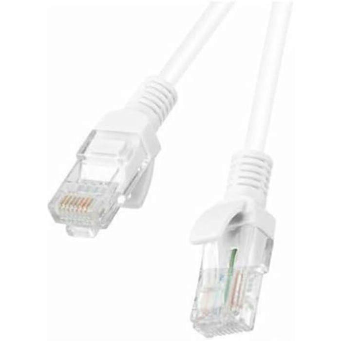 Network Cable - LANBERG - CAT.5E UTP CABLE - 0.5M - Fluke Passed - White