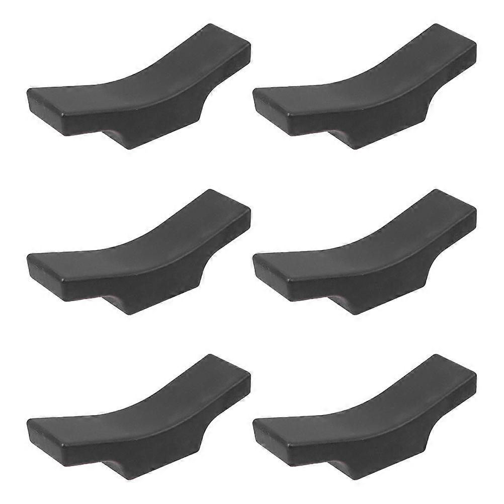 Creative Chopsticks Racks for Table Use 6Pcs Black Imitation Ceramic Material