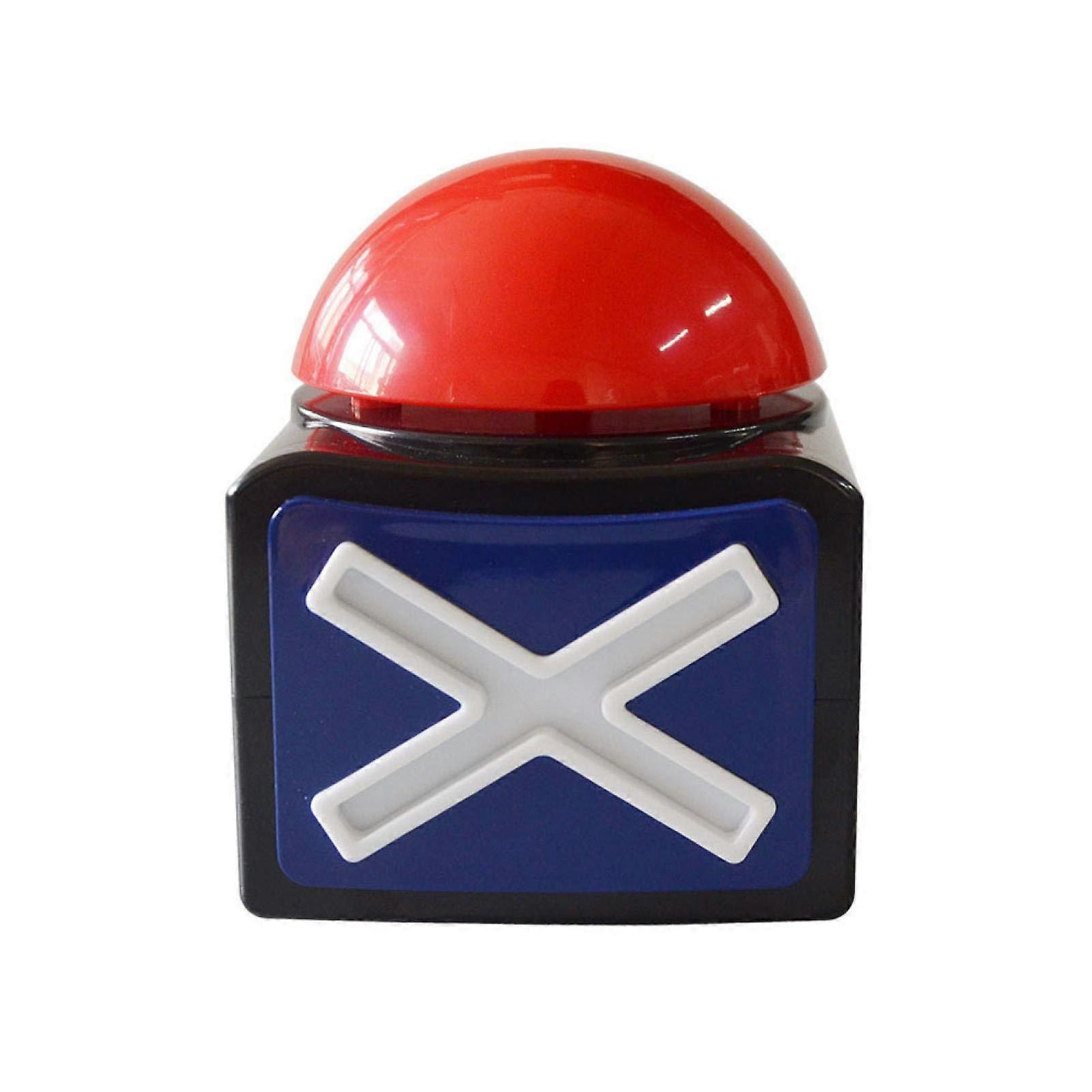 Game Show Buzzer with Light and Sound, Large Push Button for Classroom Quiz and Trivia