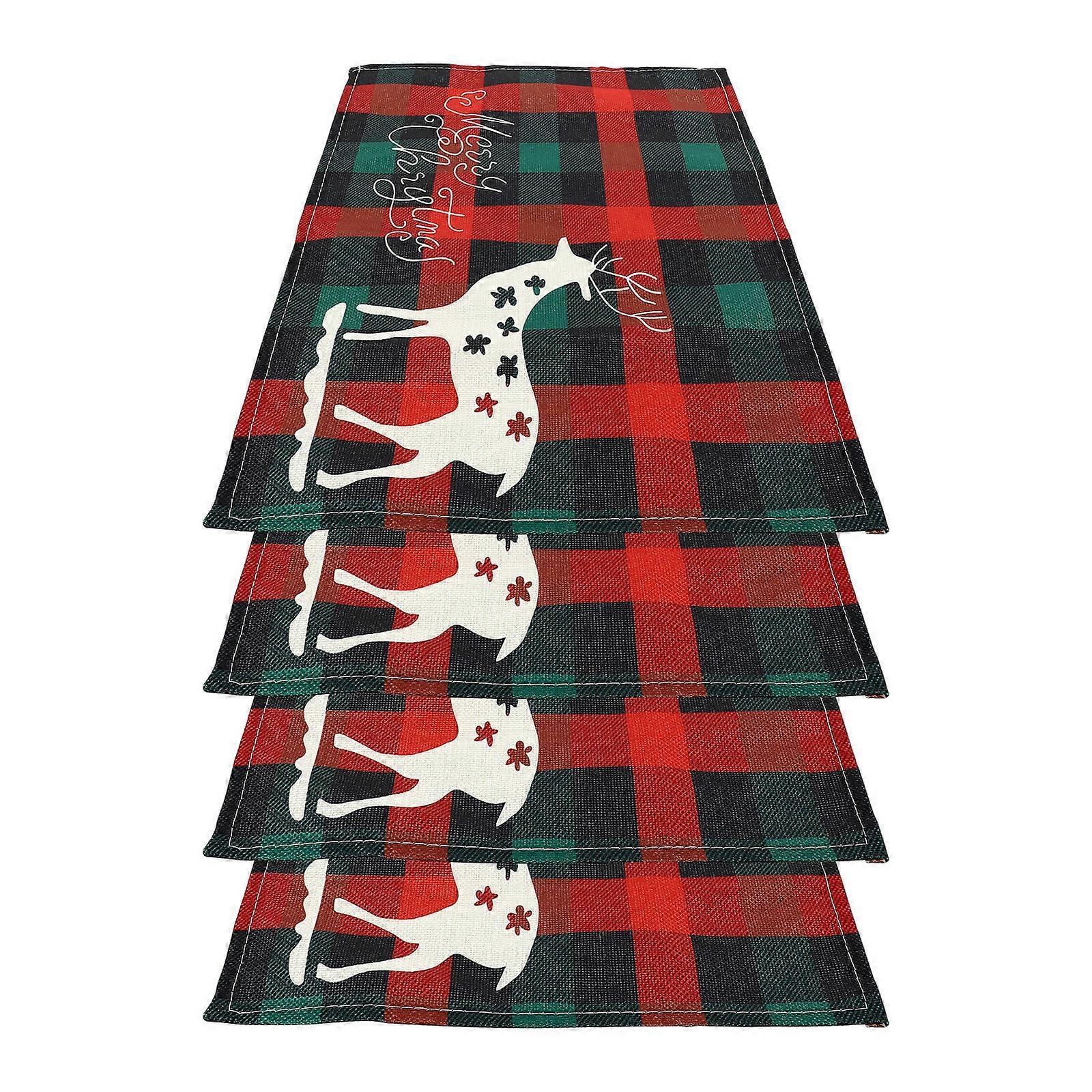 Xmas Placemat Creative Table Mat for Dining Table 4Pcs Pack