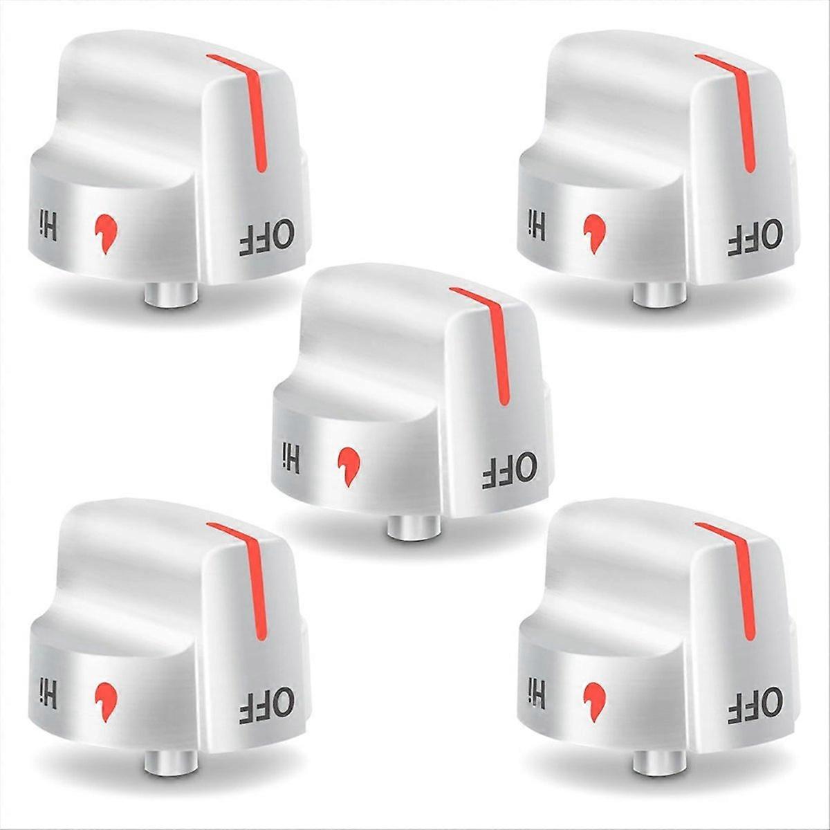5 Pcs 5304509064 Knobs Replacement for -Gas Stove Knobs, 5304509929 Replace -Gas Range Stove Knobs