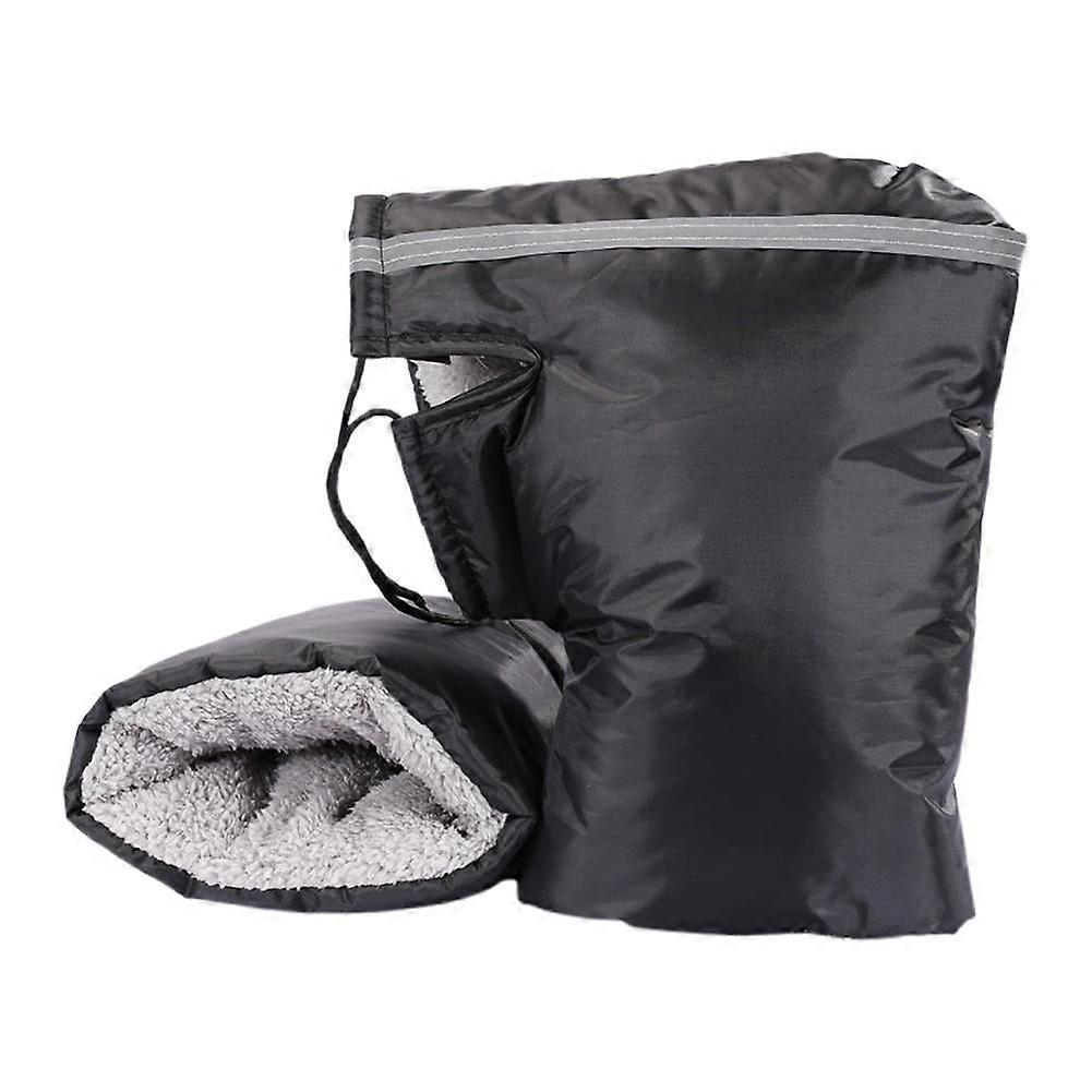 Winter Motorcycle Handlebar Covers Universal Cold Wind Proof Cotton Gloves