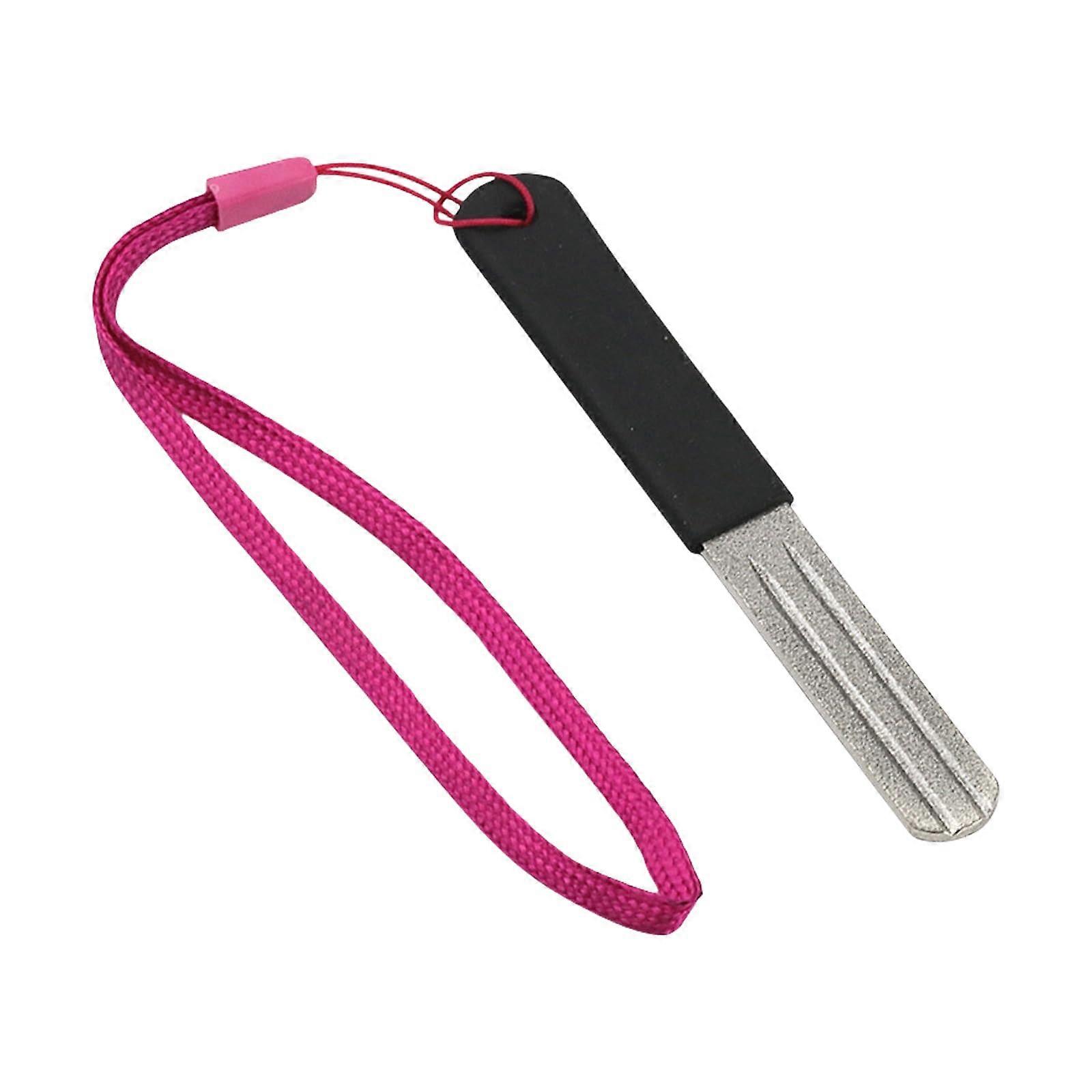 Double Sided Fishing Hook Sharpener File with Ergonomic Grip for Easy Hook Sharpening