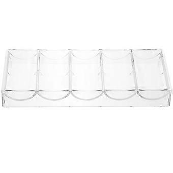 Poker Chip Holder Acrylic Transparent Storage Box for Convenient Sorting