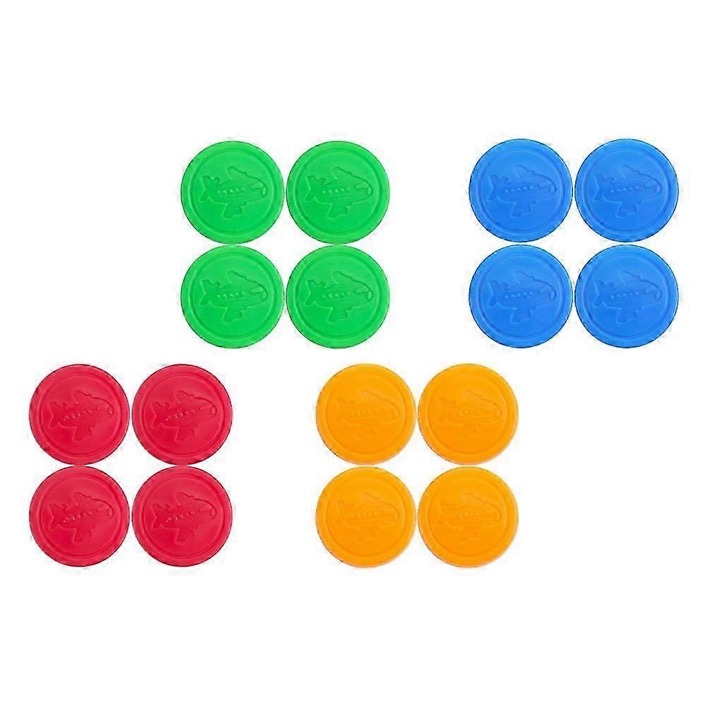 Plastic Flying Chess Pieces,16pcs, for Educational Play