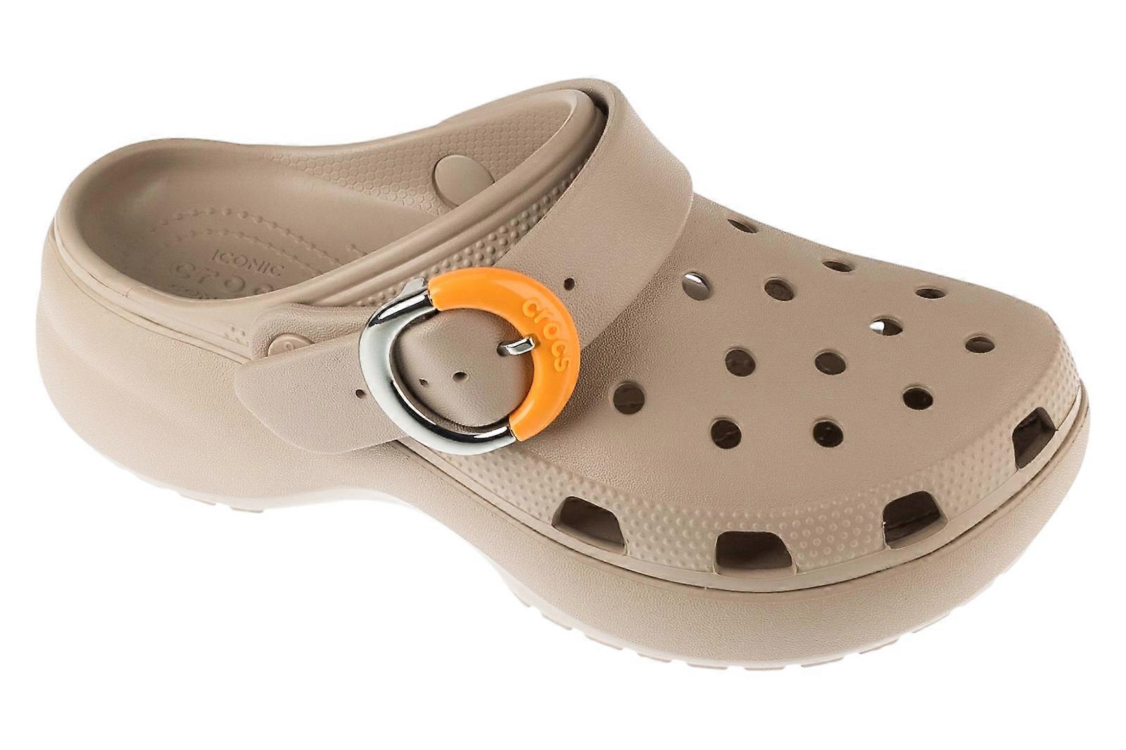 Slides Crocs Classic Platform Dipped Buckle Clog