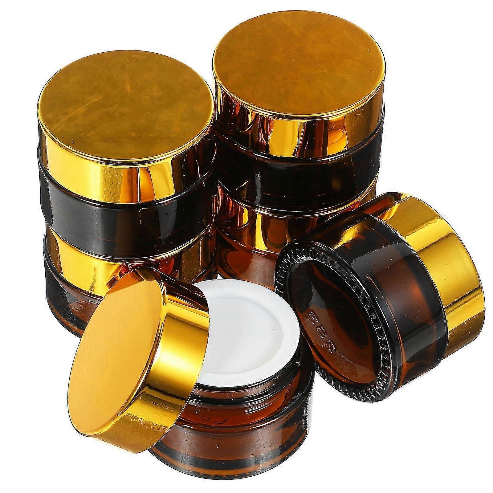 Empty Makeup Bottles Glass Cosmetics Container for Storage 6Pcs Subpackaging