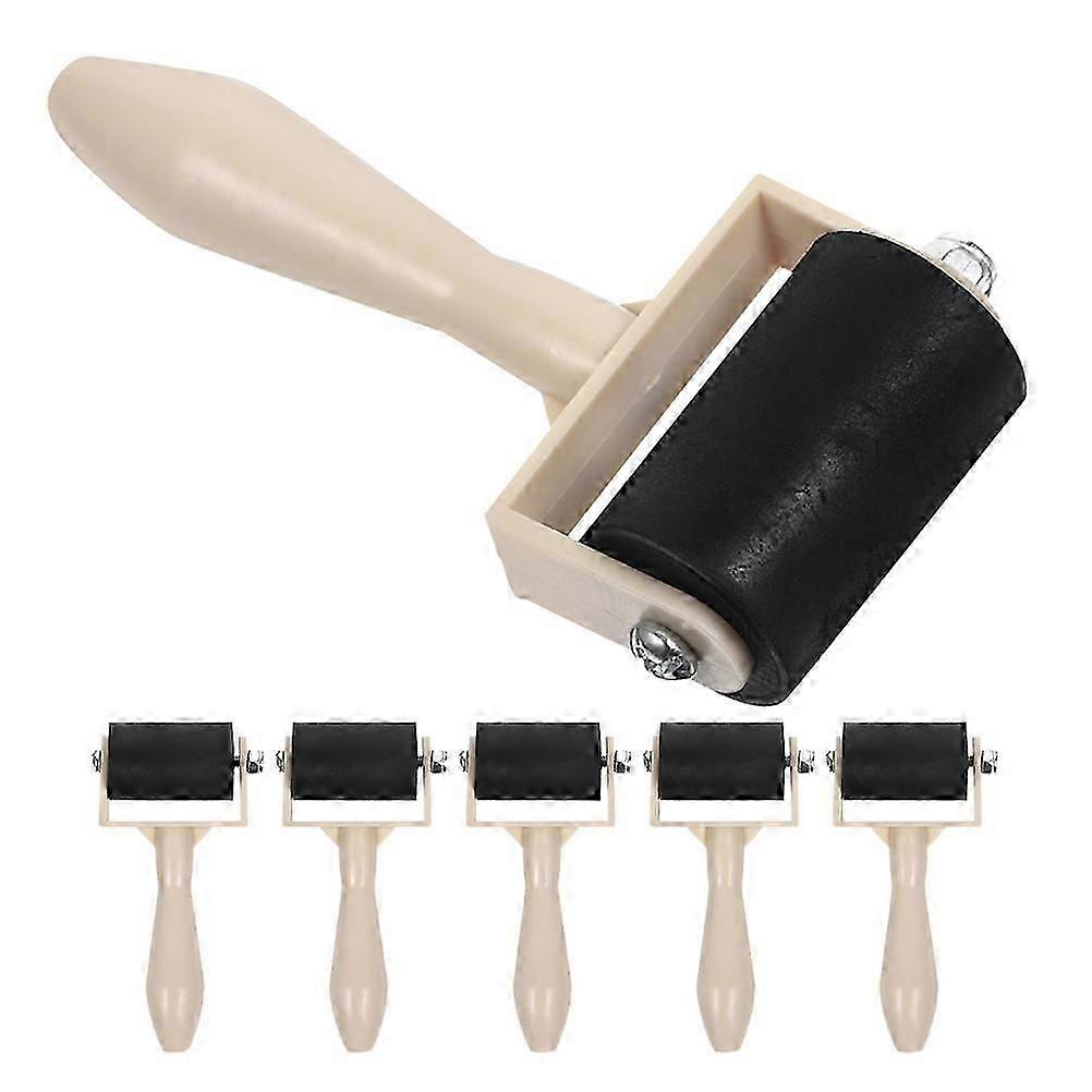 Plastic Printmaking Roller Set for Block Printing with 12Pcs Colorful Rollers