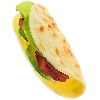 Modelo realista de postre de burrito falso de taco de simulación de panqueques para accesorios de exhibición de decoración