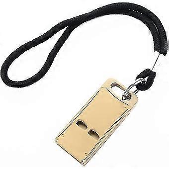 Emergency Survival Whistle Double Tubes Safety Whistles Brass Signal Whistle High-frequency Survival Tools For Outdoors Camping Hiking Survival Kayak