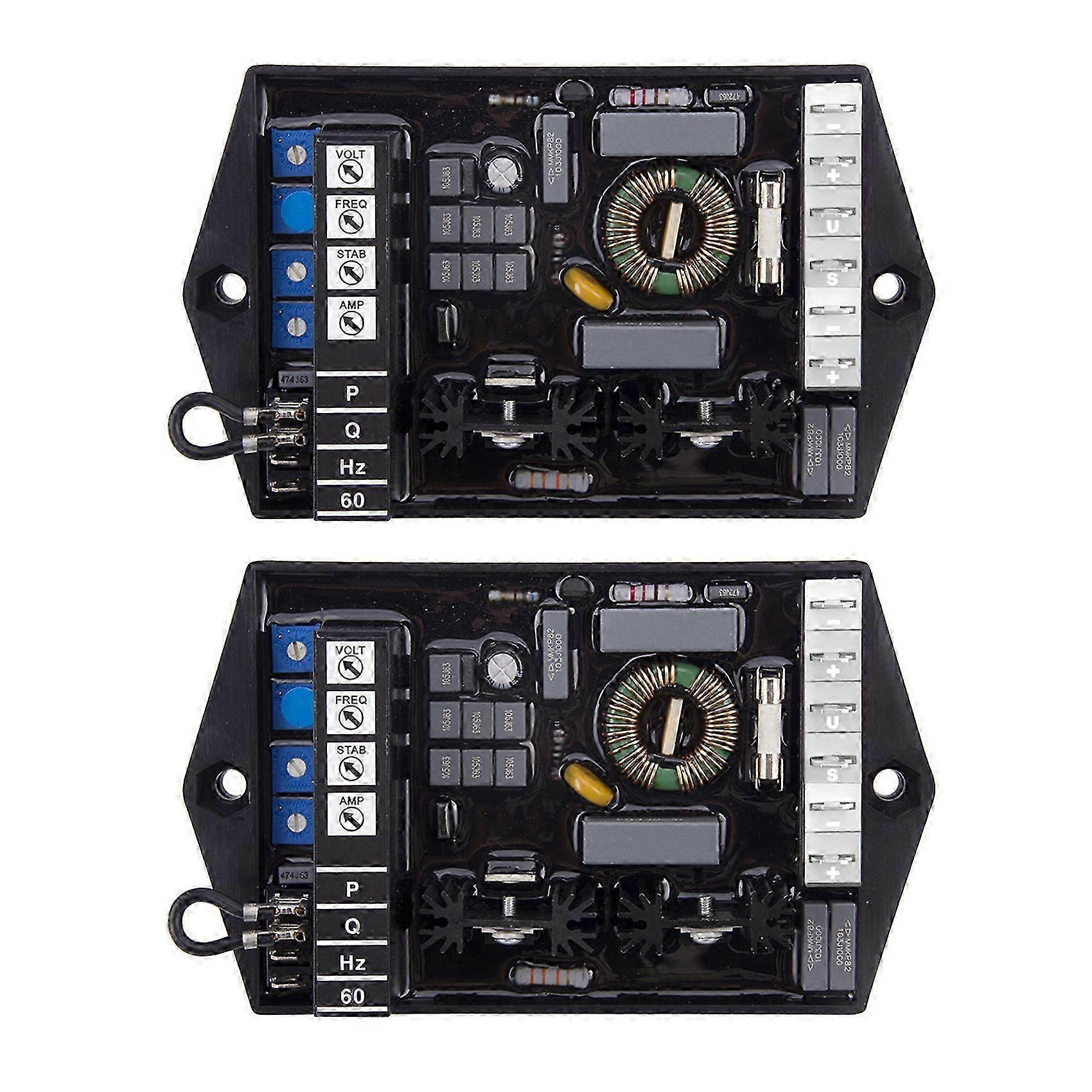 2X compatible with Marelli AVR Generator Automatic Voltage Regulator Electric Genset Voltage Control Adjustable Stabilizer M16FA655A