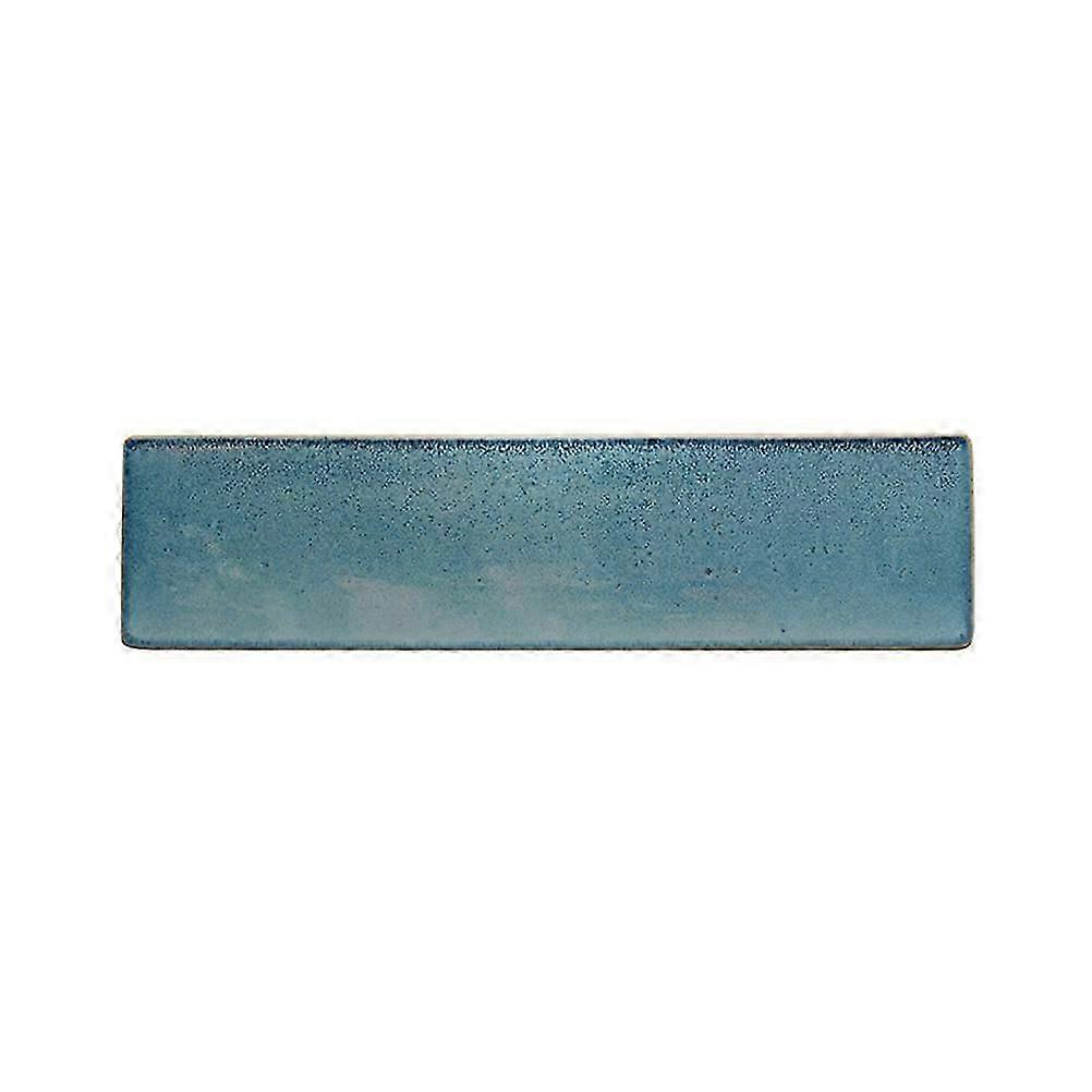 Ceramics Sushi Plate Rectangular Dish for Serving 1 Piece Light Blue