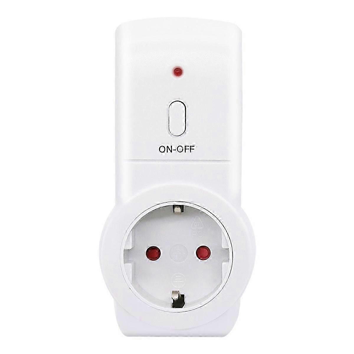 Wireless Remote Control Smart Timer Socket Switch 220V Wall 433mhz Programmable Electrical Outlet Switch EU Plug FASTXM