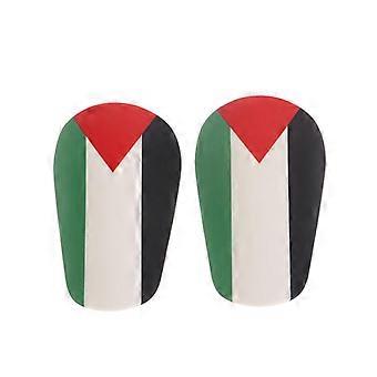 1Pair Mini Palestine Flag Soccer Shin Pads Wear-Resistant Shock Absorbing Soccer Leg Protector For Kids Adult Football Leg Guard