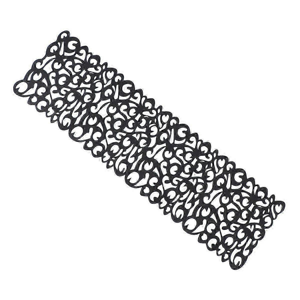 Stylish Table Cover Rectangular Table Accessories for Home Decor Black 1Pcs