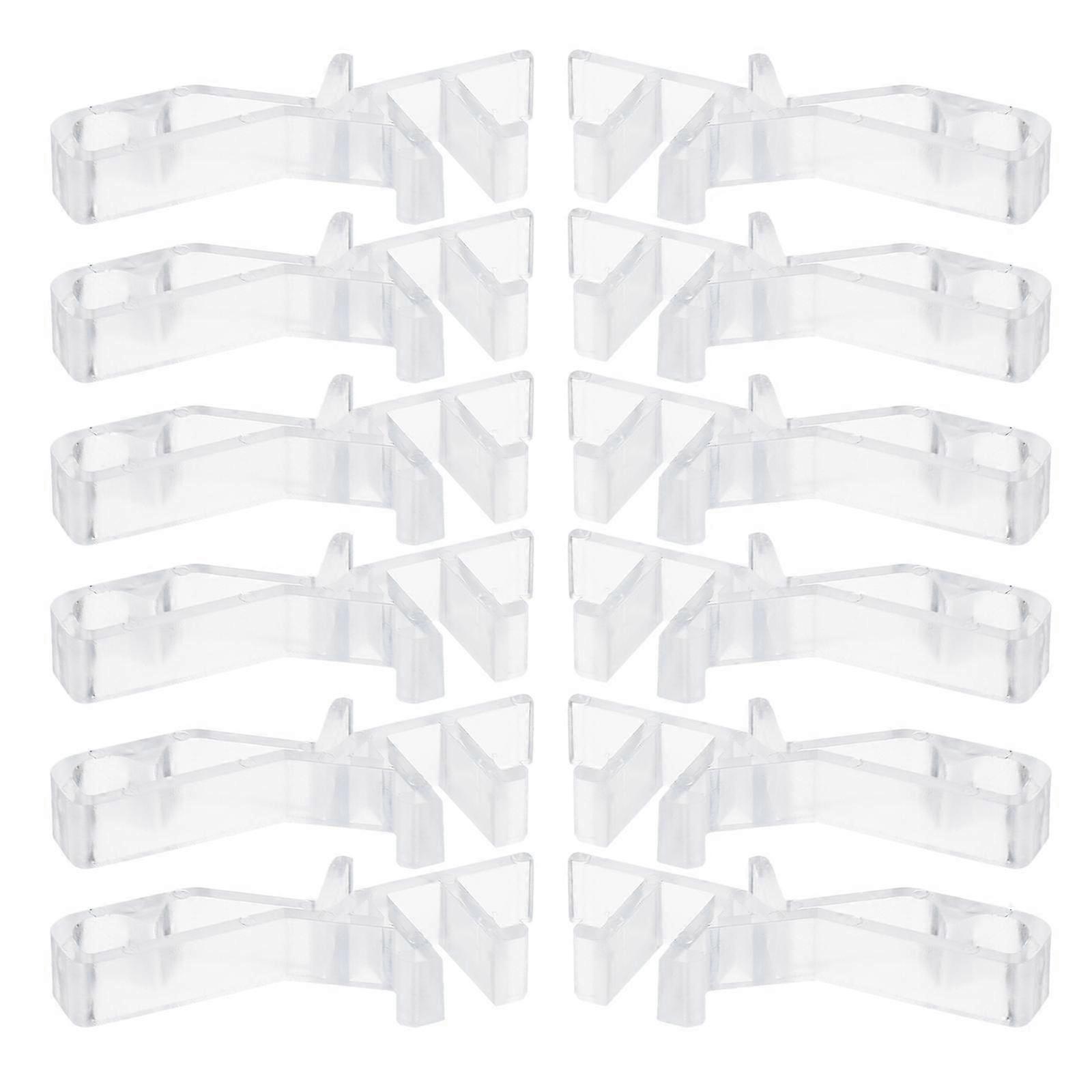 20Pcs Window Blinds Clip Transparent for Vertical Blinds Plastic Replacement Clips