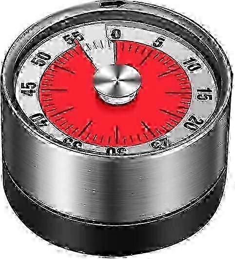 ZY6 Mechanical Kitchen Timer White Kitchen Magnetic Time Manager Stainless Steel Rotating Kitchen Timer Countdown