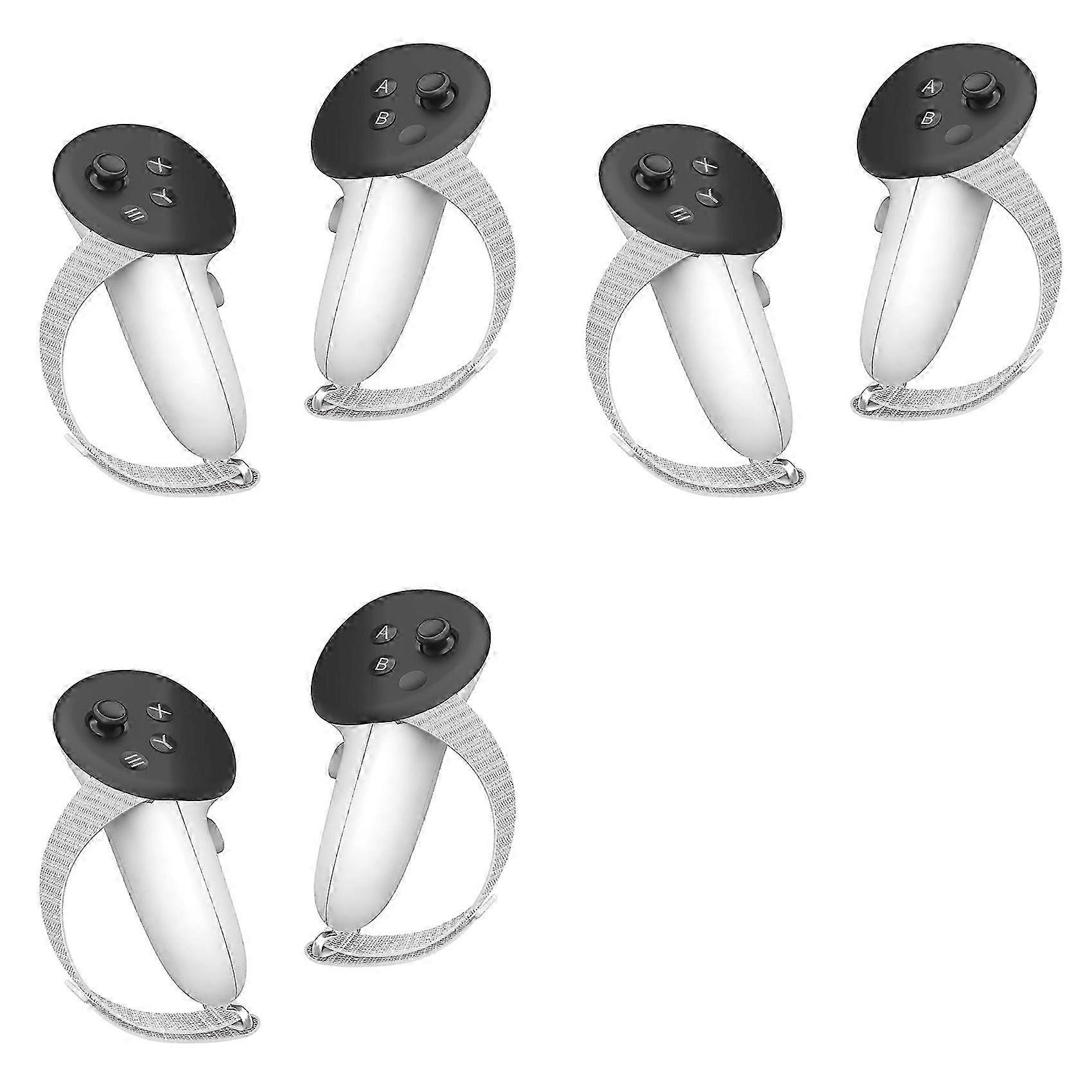 6x Controller Grips Cover compatible with Meta Quest 3S/Quest 3 Accessories, Adjustable Knuckle Straps