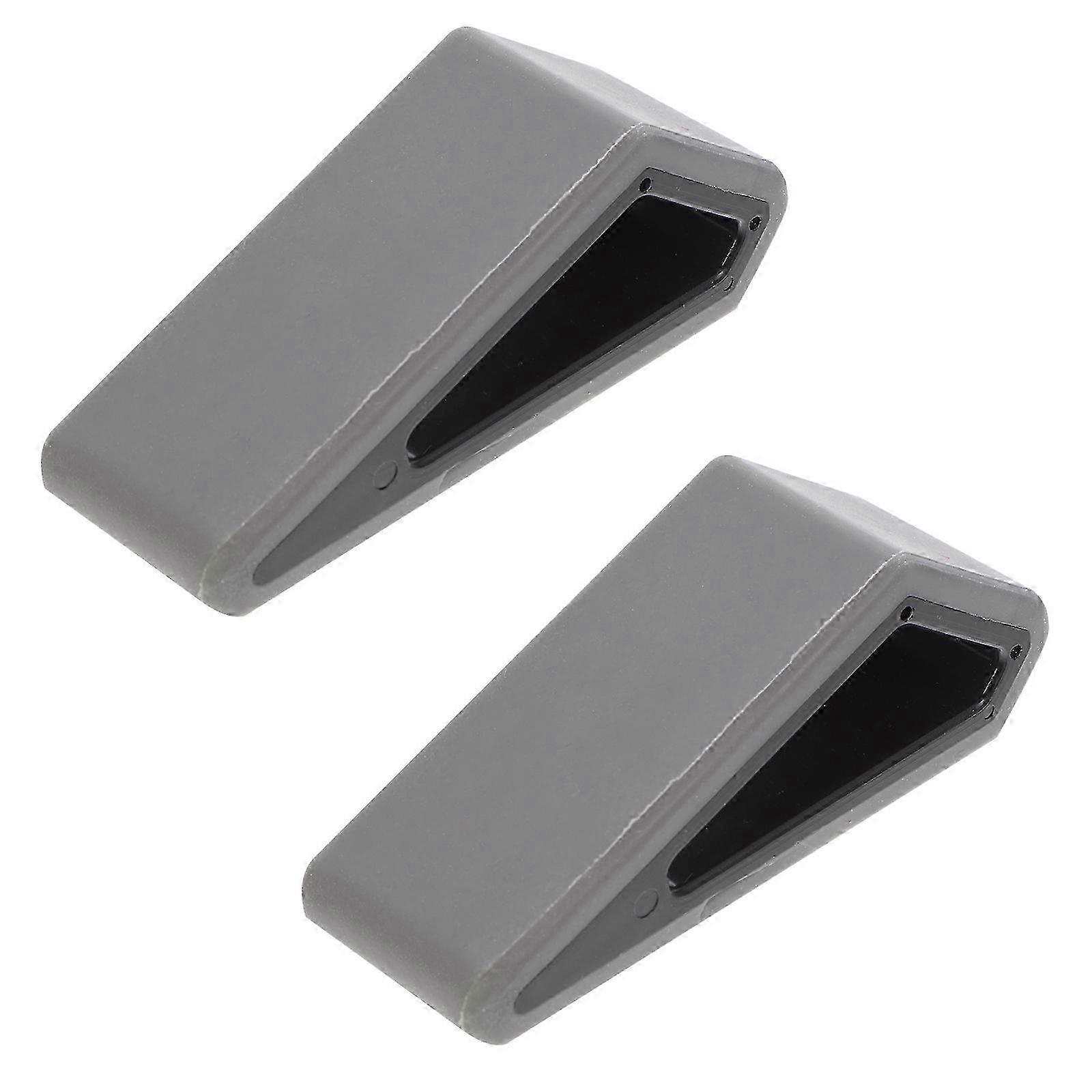 2pcs Notebook Computer Heightening Stand Laptop Adjustable Support Mini Radiator (Black And Grey)