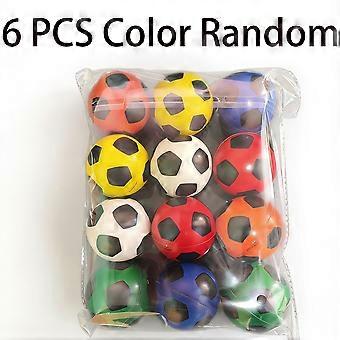 Mini bolas de futebol coloridas, conjunto de 6 unidades de 6,3 cm (2,48 polegadas), brinquedos de plástico para lembrancinhas de festa, prêmios escolares e presentes esportivos.