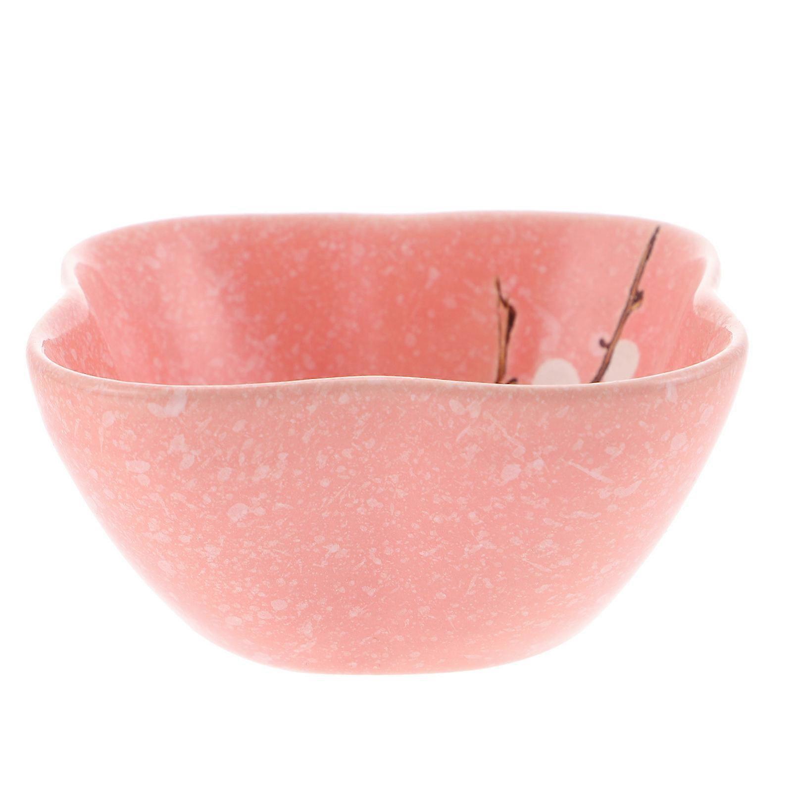 Pink Ceramic Hamster Bowl for Multi-Function Hamster Feeder