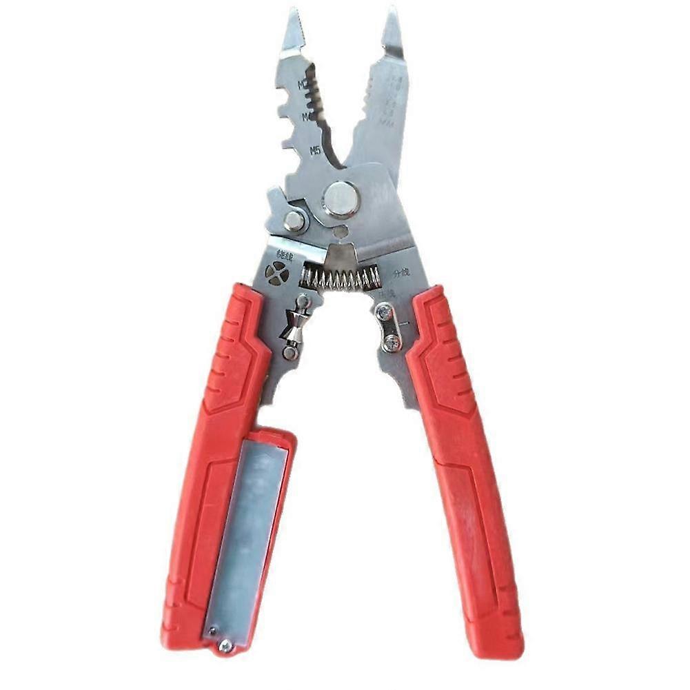 Multifunctional Wire Stripper Voltage Tester Crimping Tool Electrical Pliers