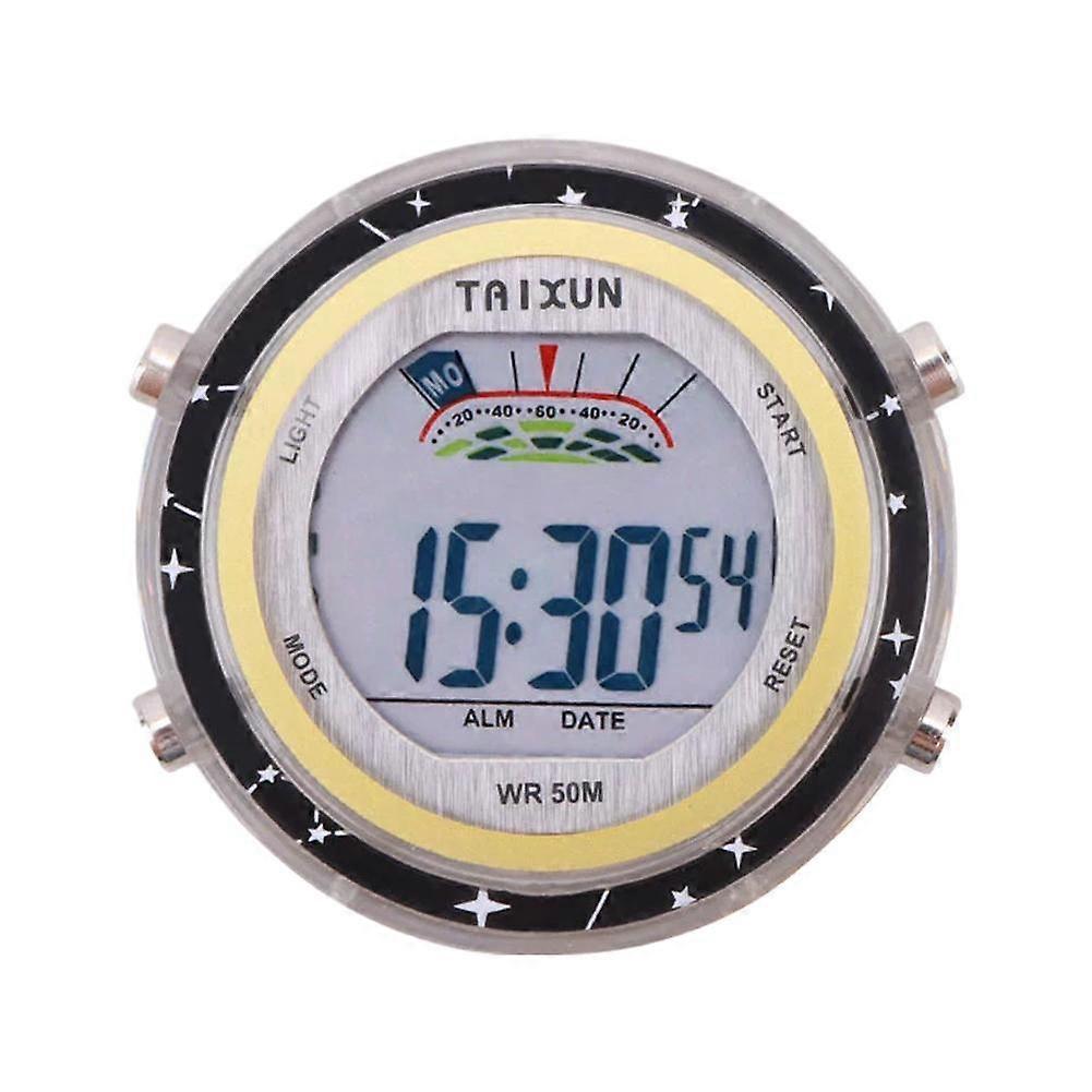 Car Digital Clock Lcd Display Stopwatch Function Waterproof