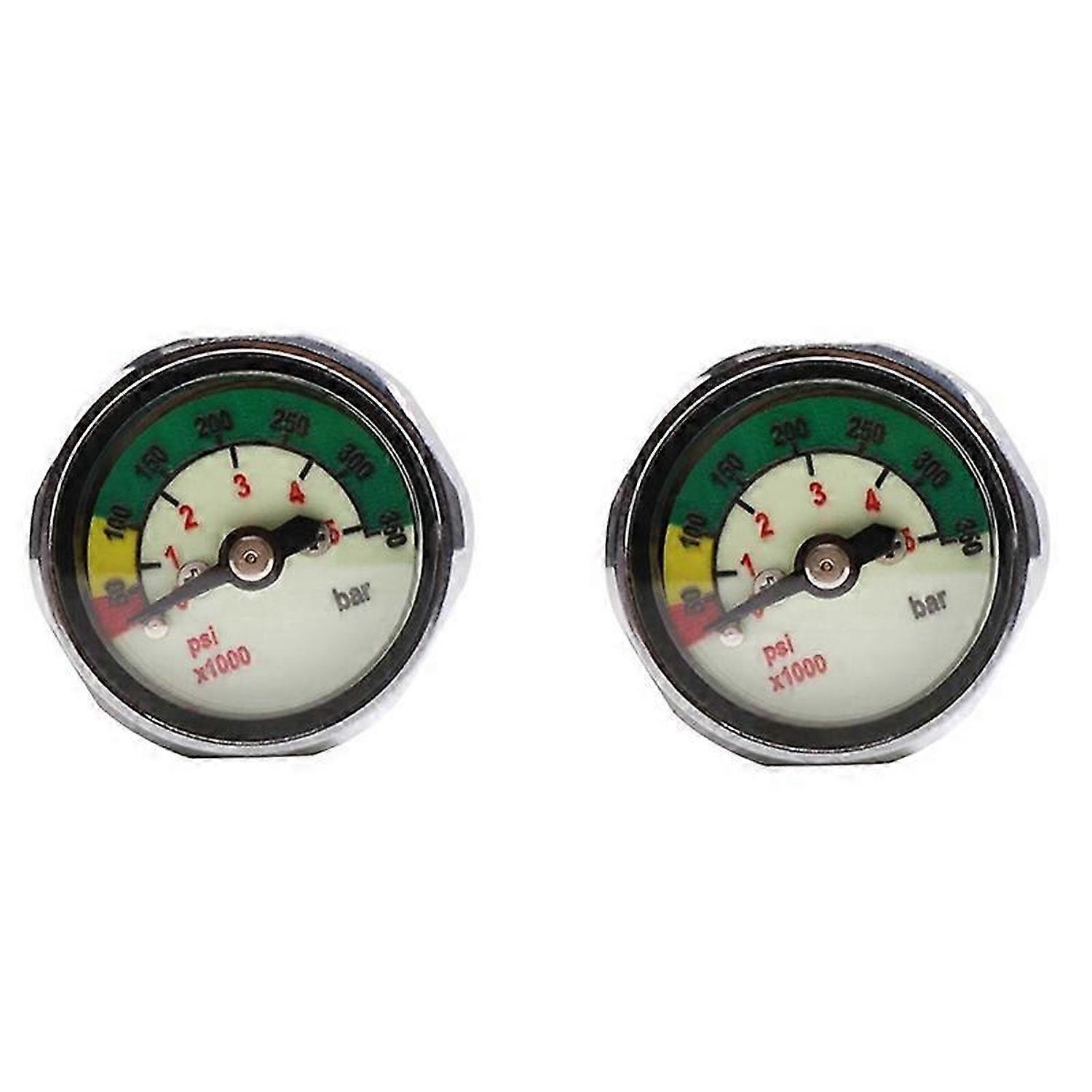 2Pcs Scuba Diving Bottle Pressure Gauge
