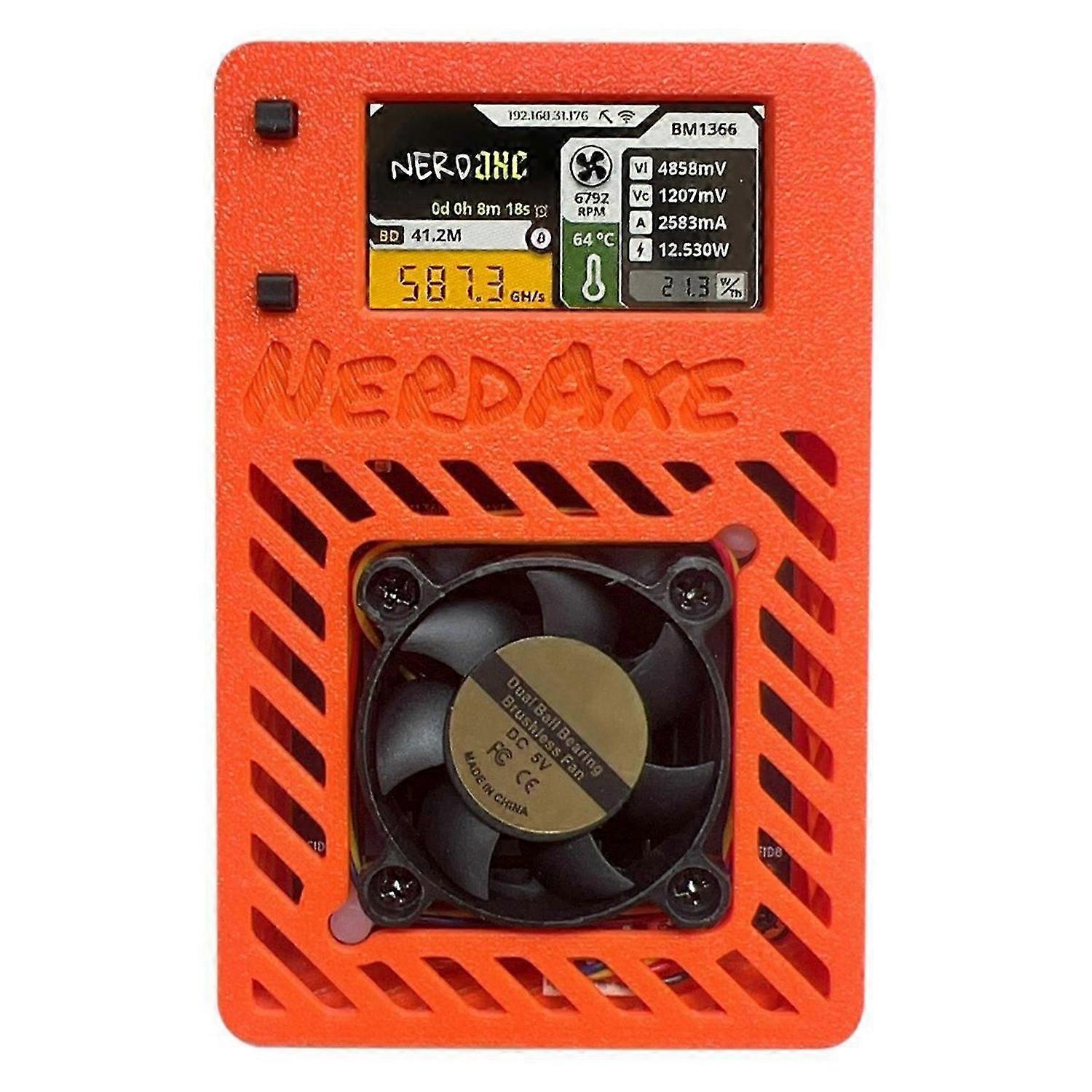 NerdAxe Miner Nerdminer 500Gh/S S19XP BM1366 ASIC Bitaxe UK Plug