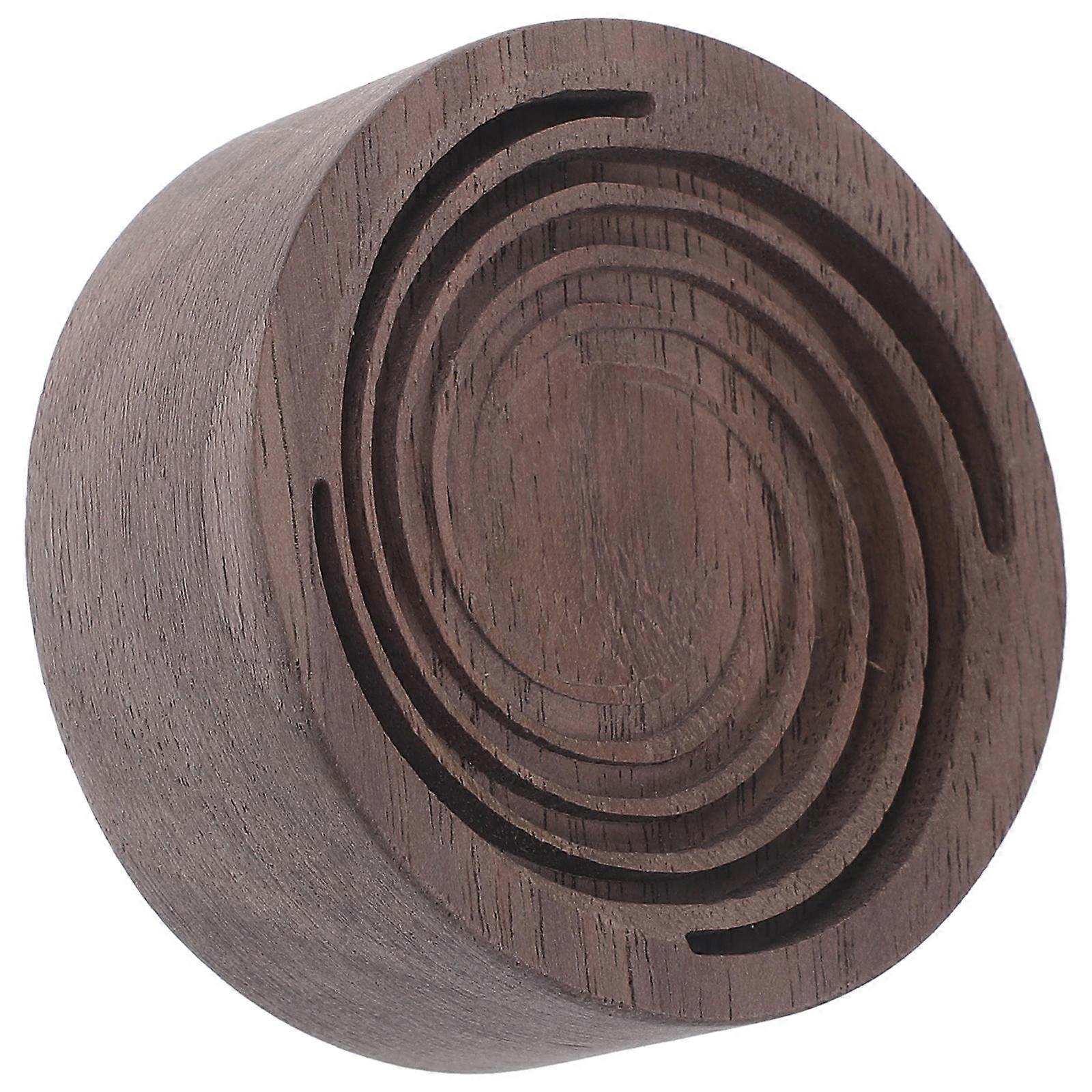 Car Essential Oil Diffuser Wood Decorative Aromatherapy Diffuser Essential Oil Round Diffuser